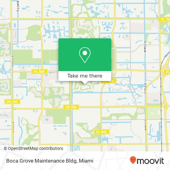 Mapa de Boca Grove Maintenance Bldg