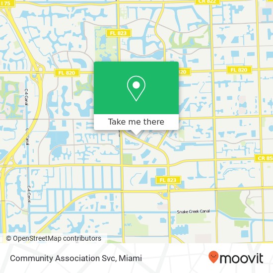 Community Association Svc map