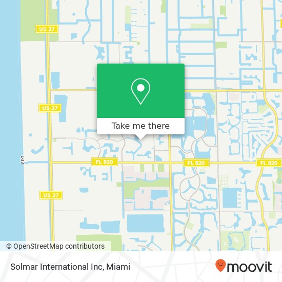 Solmar International Inc map