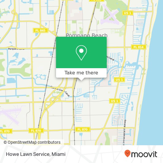 Howe Lawn Service map