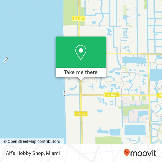 Alf's Hobby Shop map