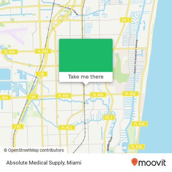 Mapa de Absolute Medical Supply