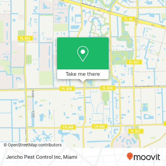 Jericho Pest Control Inc map