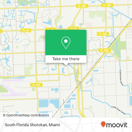 Mapa de South Florida Shotokan