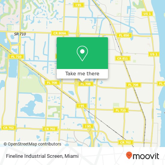 Fineline Industrial Screen map