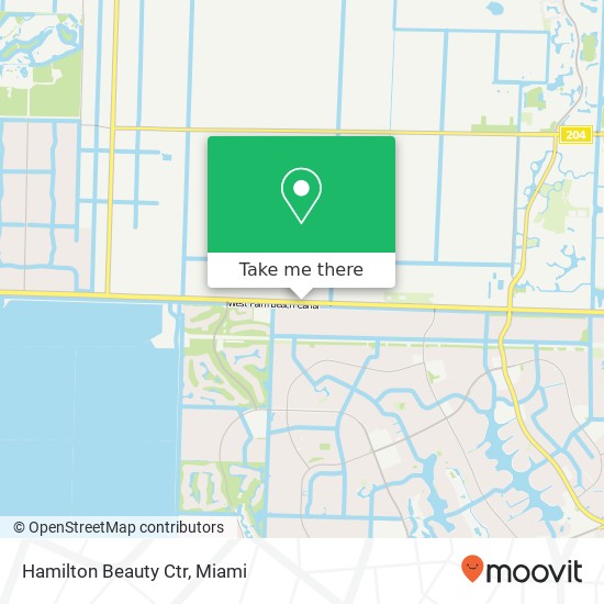 Hamilton Beauty Ctr map