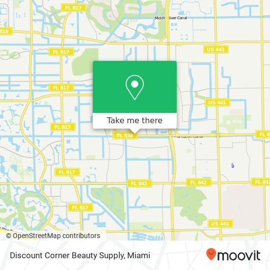 Discount Corner Beauty Supply map