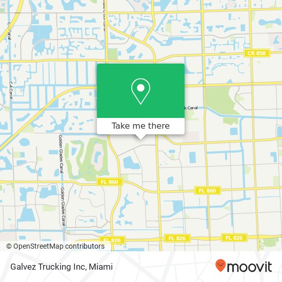 Galvez Trucking Inc map