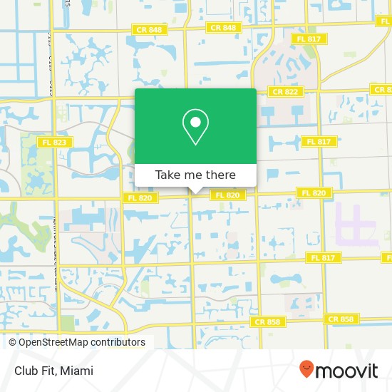 Club Fit map