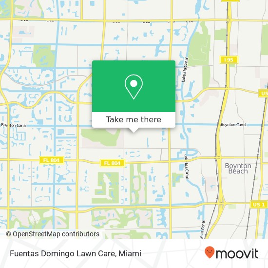 Mapa de Fuentas Domingo Lawn Care