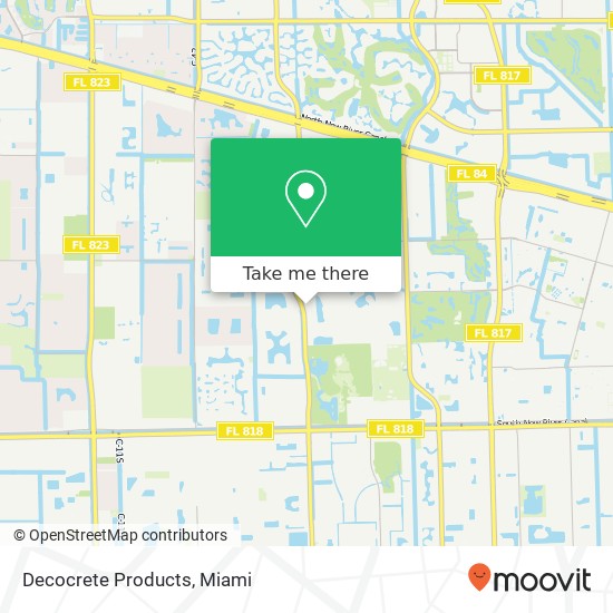 Decocrete Products map