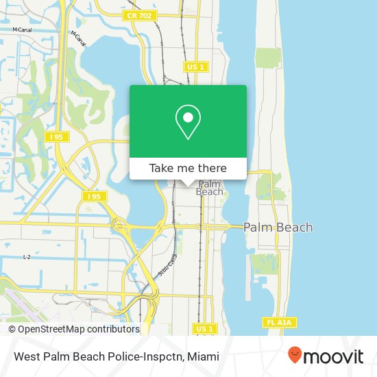 West Palm Beach Police-Inspctn map