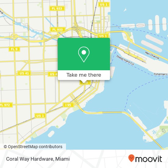 Coral Way Hardware map