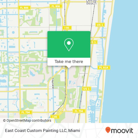 East Coast Custom Painting LLC map