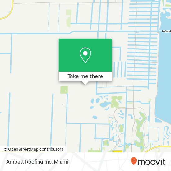 Ambett Roofing Inc map