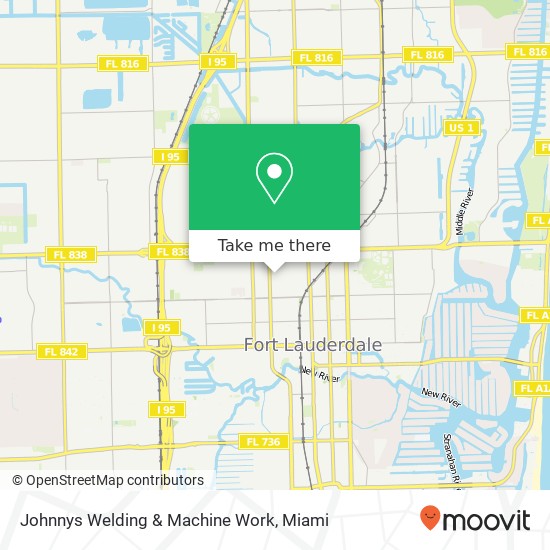 Mapa de Johnnys Welding & Machine Work