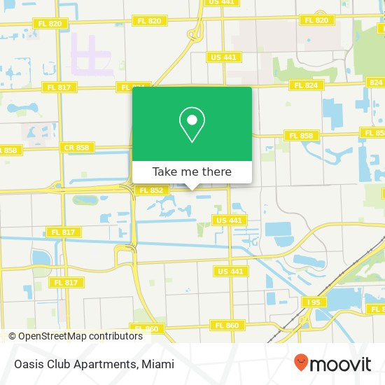 Oasis Club Apartments map