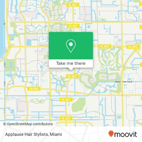 Applause Hair Stylists map