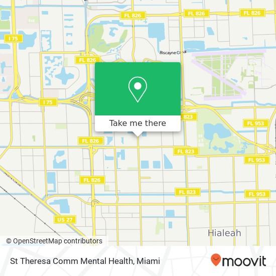Mapa de St Theresa Comm Mental Health