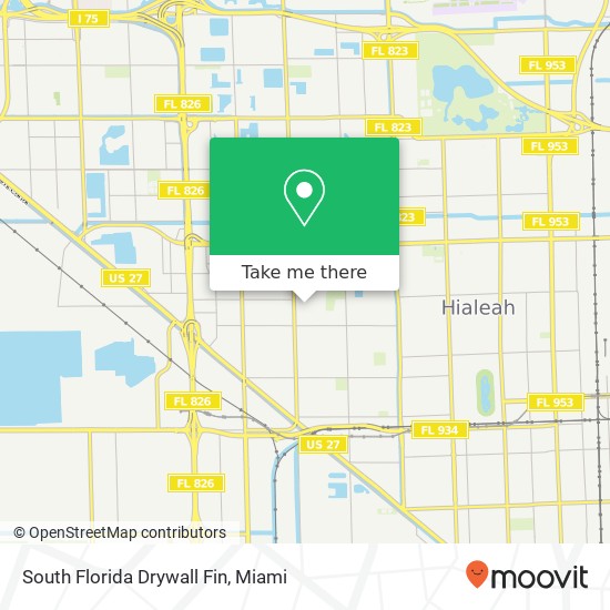 Mapa de South Florida Drywall Fin