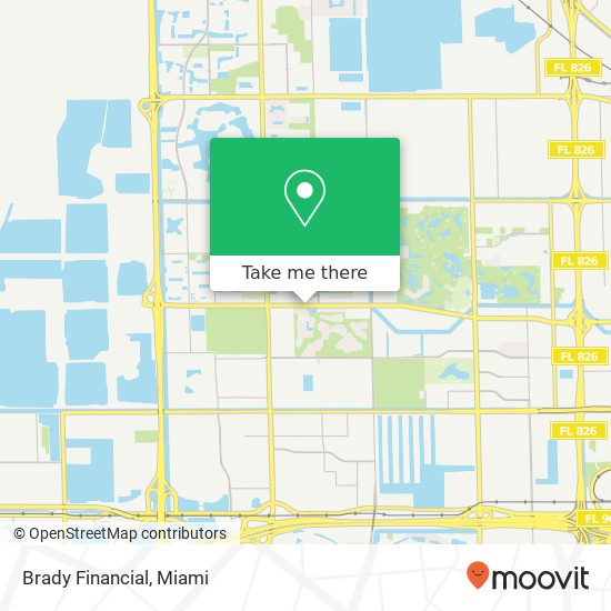 Brady Financial map