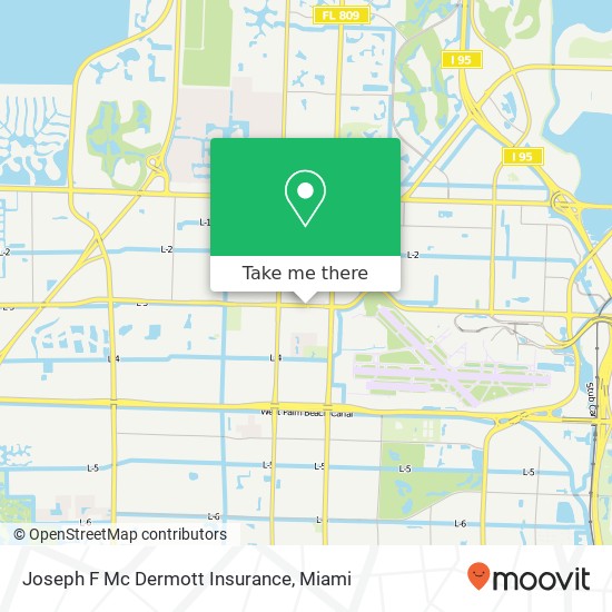 Joseph F Mc Dermott Insurance map