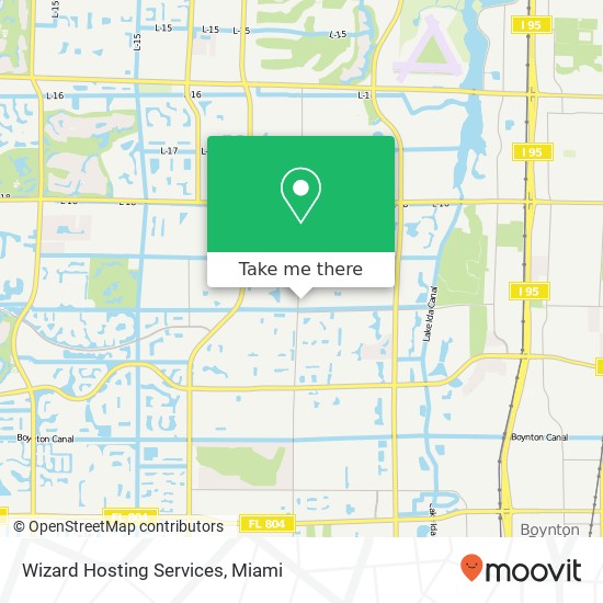 Mapa de Wizard Hosting Services