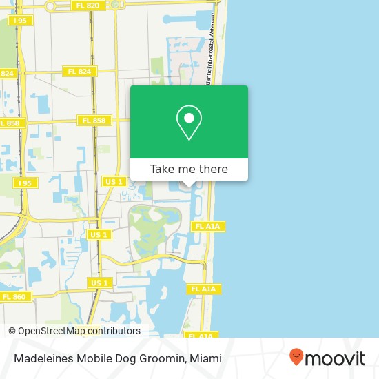 Madeleines Mobile Dog Groomin map