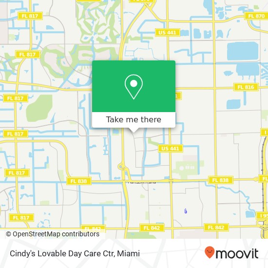 Mapa de Cindy's Lovable Day Care Ctr