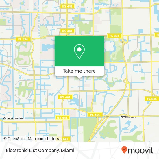 Mapa de Electronic List Company