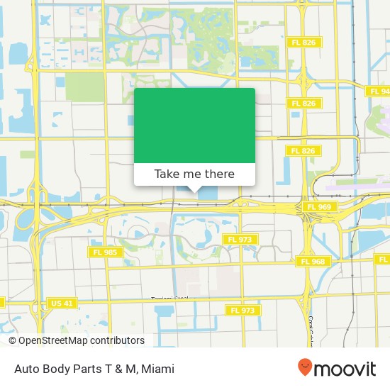 Mapa de Auto Body Parts T & M