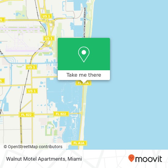 Walnut Motel Apartments map