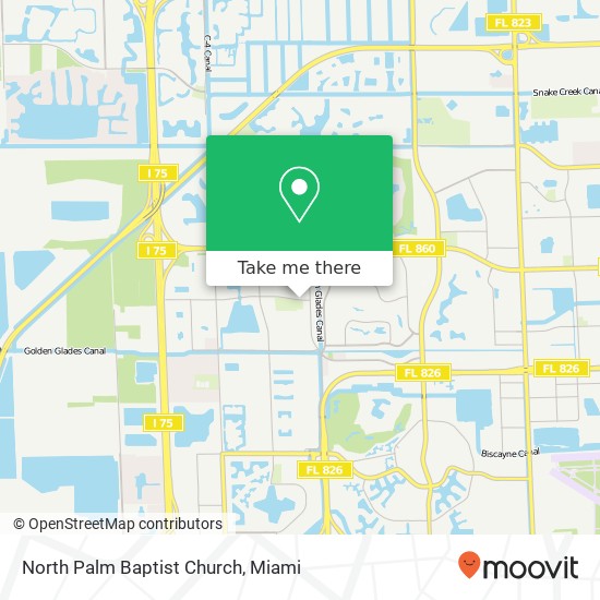 North Palm Baptist Church map