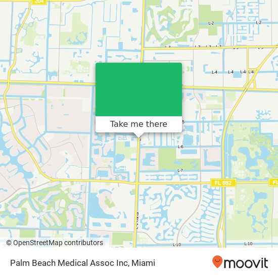 Palm Beach Medical Assoc Inc map