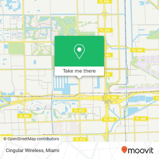 Mapa de Cingular Wireless