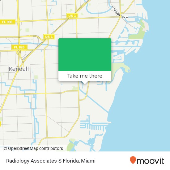 Mapa de Radiology Associates-S Florida