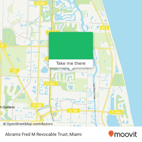 Abrams Fred M Revocable Trust map