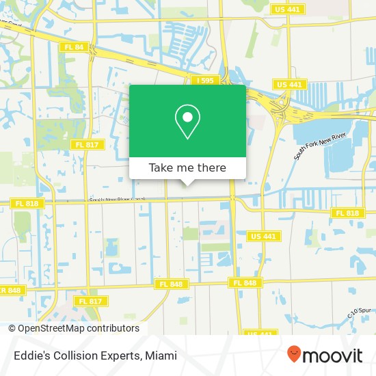 Mapa de Eddie's Collision Experts