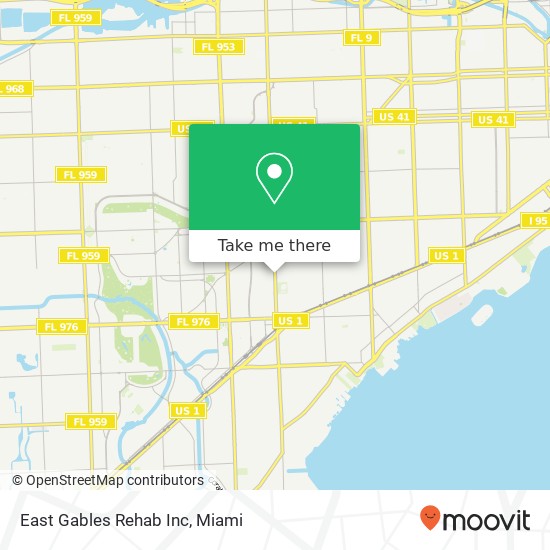 Mapa de East Gables Rehab Inc