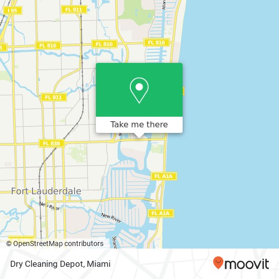 Dry Cleaning Depot map