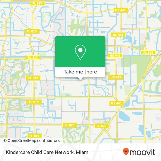 Mapa de Kindercare Child Care Network