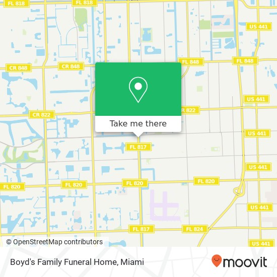 Mapa de Boyd's Family Funeral Home