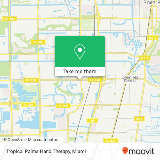 Mapa de Tropical Palms Hand Therapy