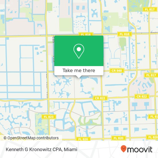 Kenneth G Kronowitz CPA map