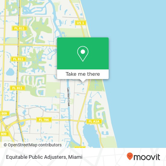 Equitable Public Adjusters map