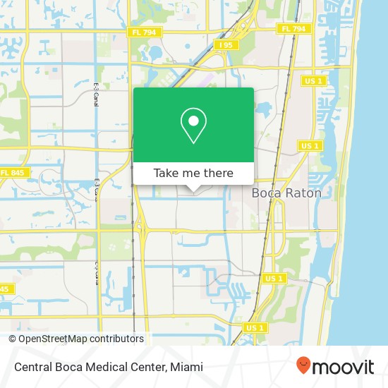 Central Boca Medical Center map