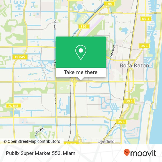Publix Super Market 553 map