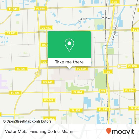 Victor Metal Finishing Co Inc map