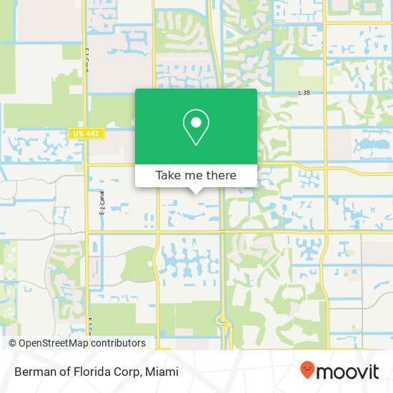 Berman of Florida Corp map