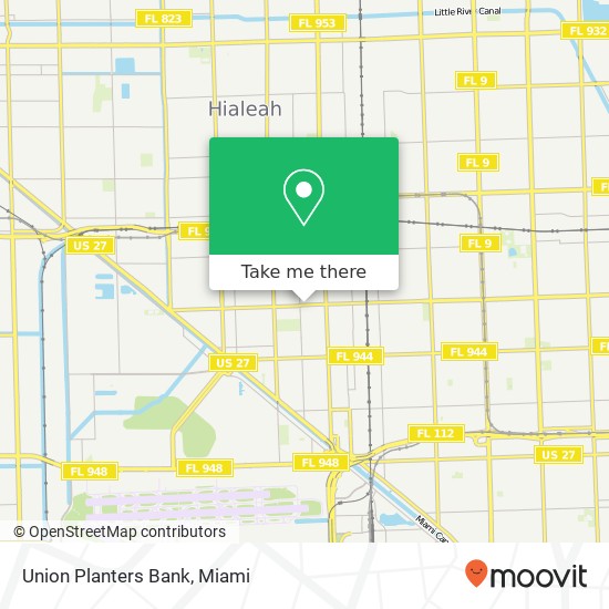 Union Planters Bank map